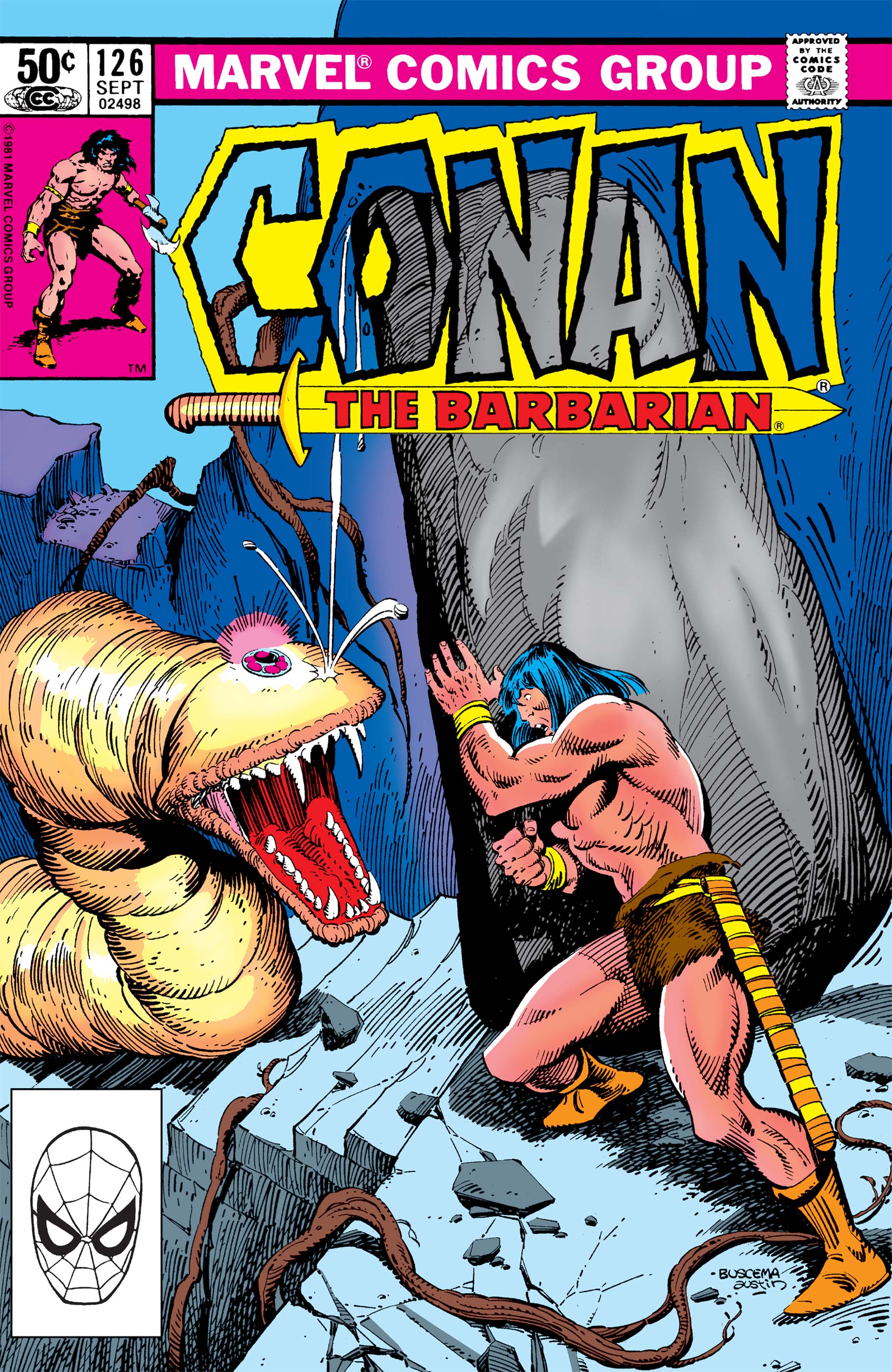 Random comic issue logo