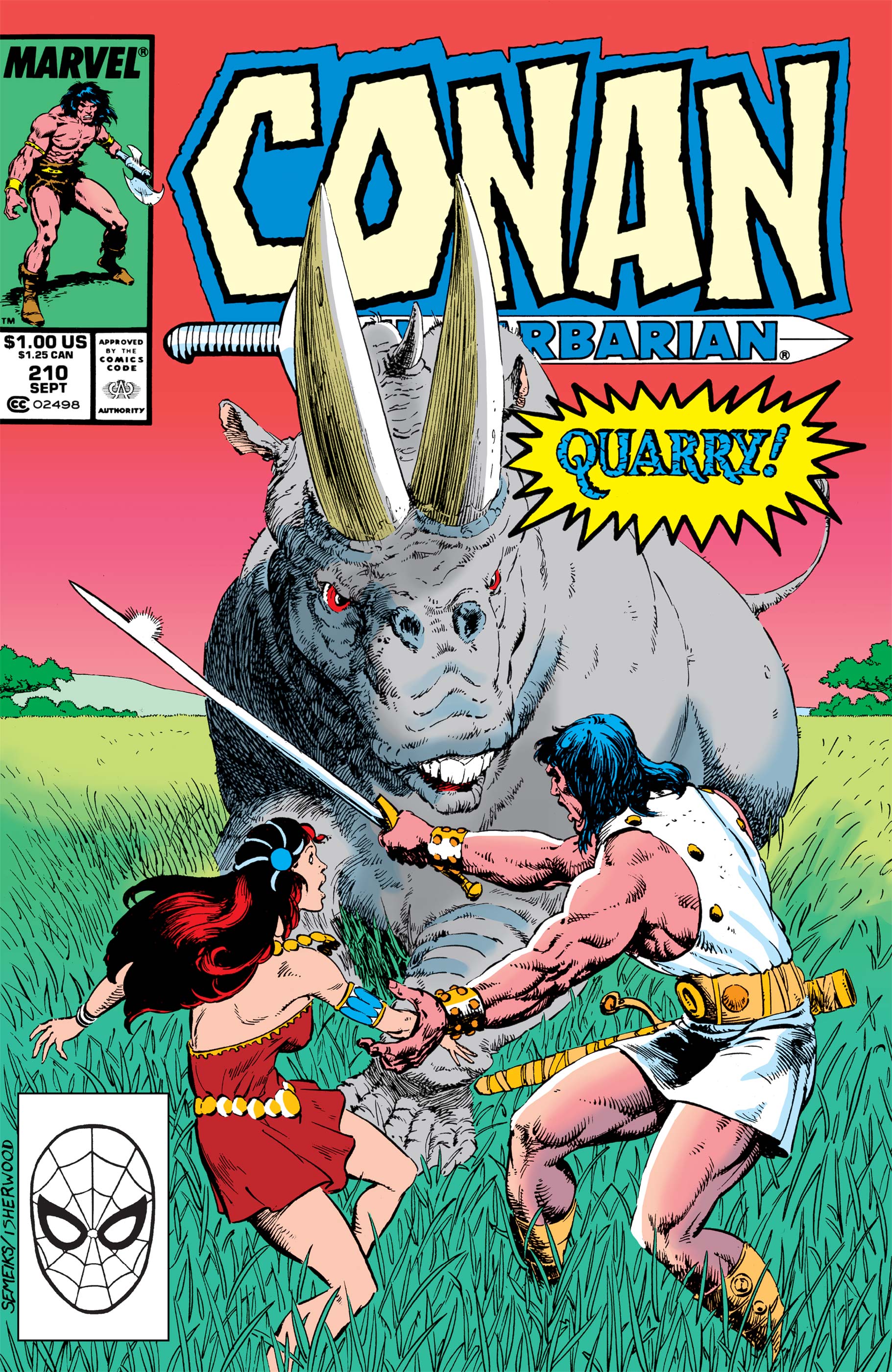 Random comic issue logo